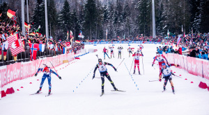 Těsnější dojezd biatlonový svět už dlouho nezažil. Foto: Český biatlon, Petr Slavík