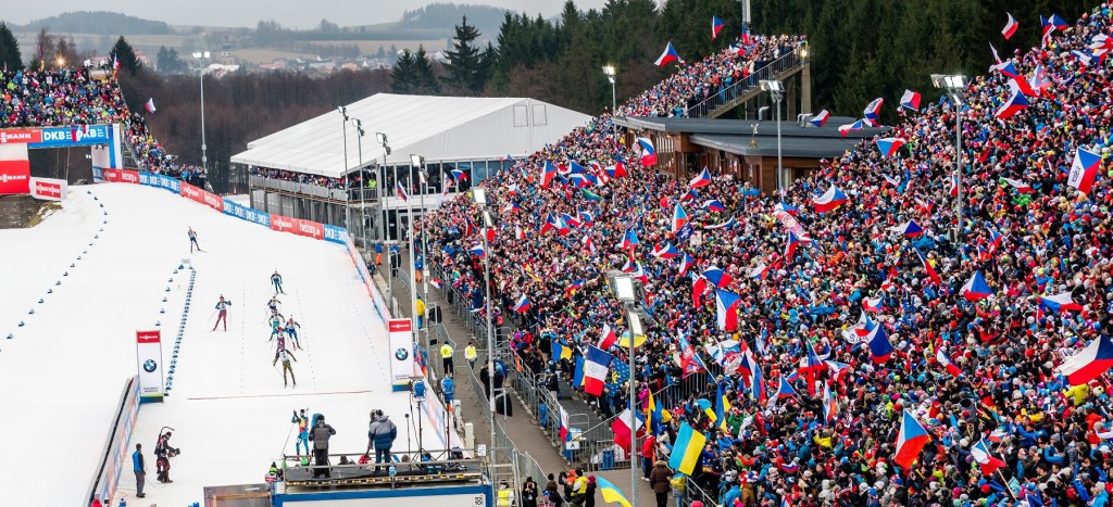 Zaplněná Vysočina Arena, zůstane jedním z velkých okamžiků celé biatlonové zimy 